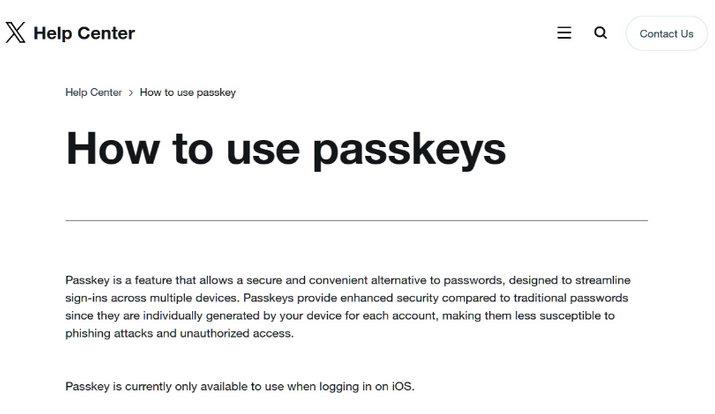 界首苹果维修店铺分享iOS用户如何通过通行密钥(Passkey)登录 